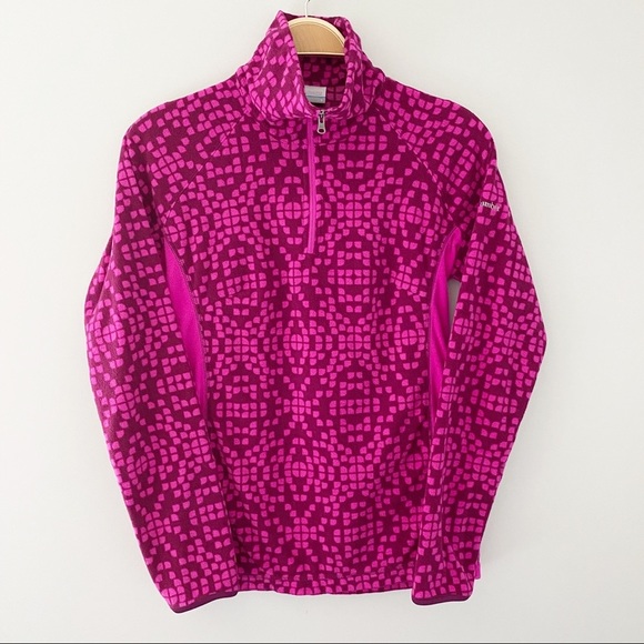 Columbia Quarter-Zip Pullover Fleece Women Sweater - Picture 1 of 9